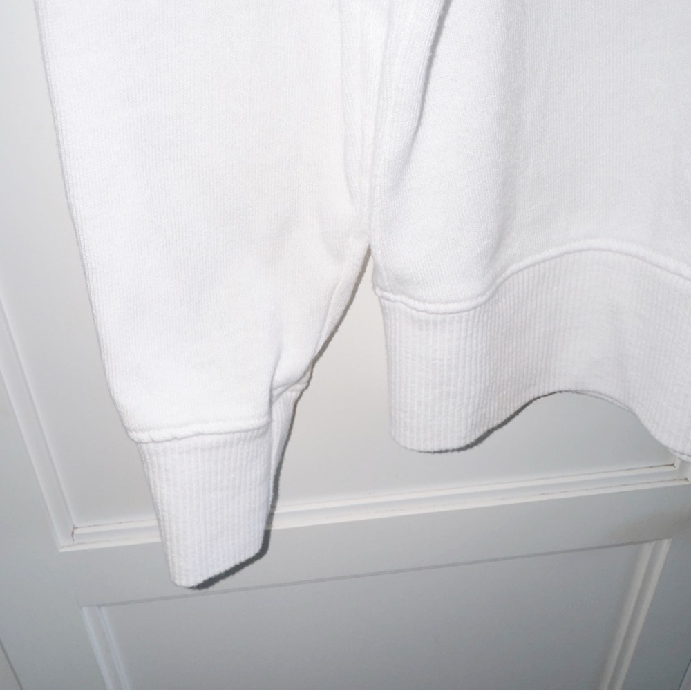 Sundry White Hooded Sweatshirt with Perforated Back Design - Picture 7 of 13